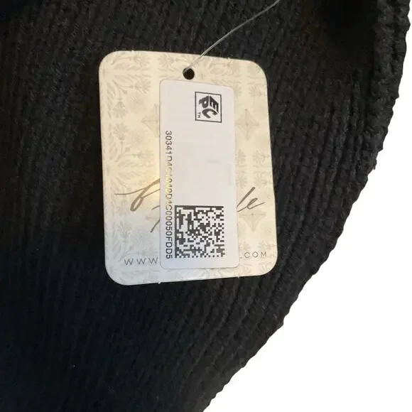 Free People Ottoman Slouchy Black Sweater Long Sleeve Tunic Dress XS - Picture 7 of 16